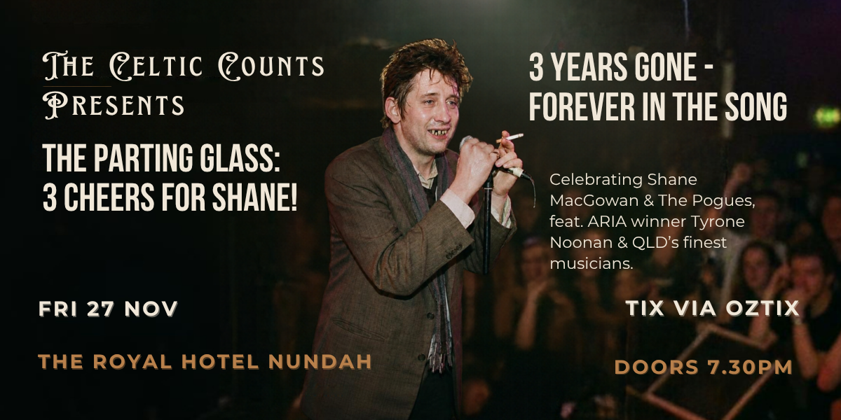 The Parting Glass: 3 Cheers for Shane!