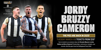 Jordy Bruzzy Cameron – The Pies are back in 2025