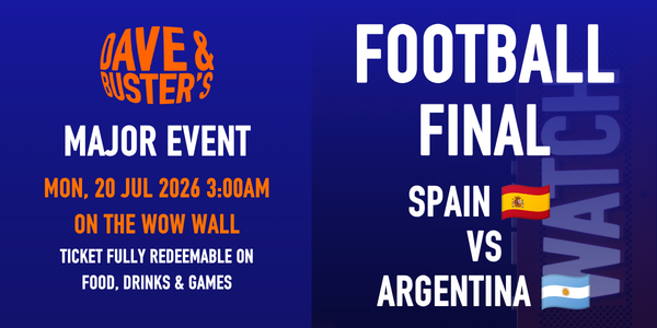 FOOTBALL FINAL - Spain vs Argentina at Dave & Buster's Clarkson