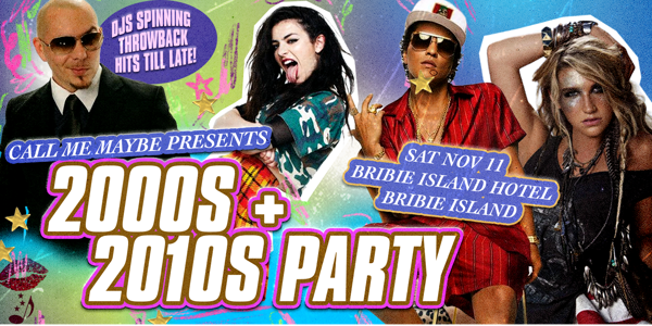 2000s + 2010s Party - Bribie Island live at Bribie Island Hotel - Concert poster