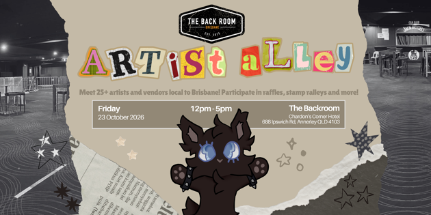 Coming up in Brisbane: The Back Room's Artist Alley 2026