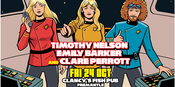 Timothy Nelson, Emily Barker, Clare Perrot