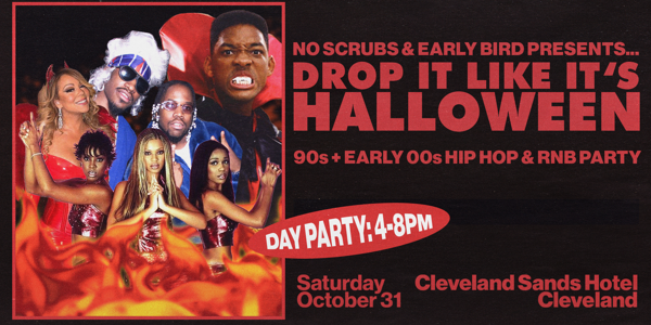 Drop It Like It's Halloween: 90s + 00s Rnb and Hip Hop Party - Cleveland live at Cleveland Sands Hotel - Concert poster