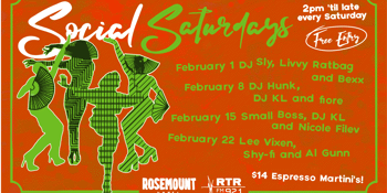 Rosemount Hotel X RTRFM Social Saturdays February