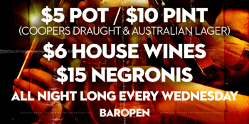 Wednesday Drink Specials