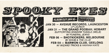 Spooky Eyes - Album Launch Tour 2026