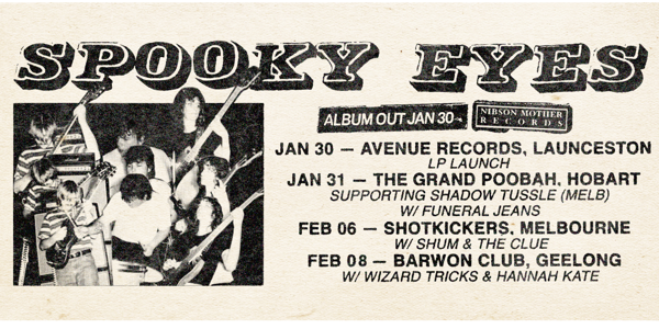 Spooky Eyes - Album Launch Tour 2026 poster