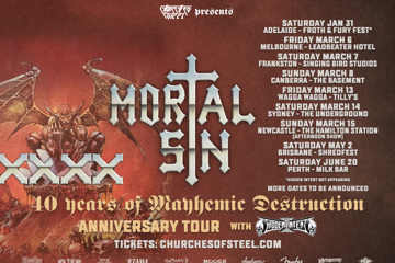 Mortal Sin - 40 Years of Mayhemic Destruction Australian Tour w/ Hidden Intent