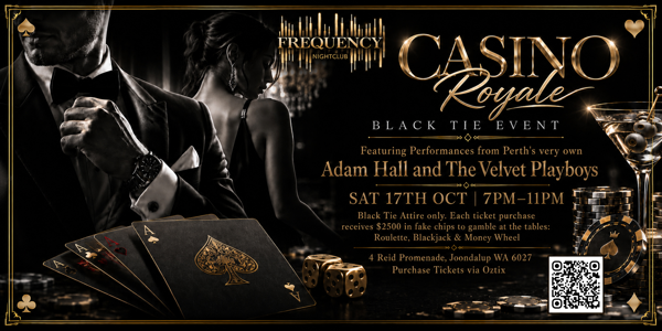 Bed Before 11 Presents: CASINO ROYALE ft Adam & The Velvet Playboys