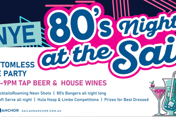 80s NYE Pre-party | The Sail