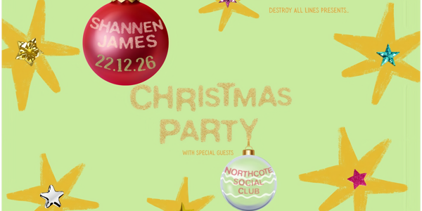 Shannen James | Christmas Party! live at Northcote Social Club - Concert poster