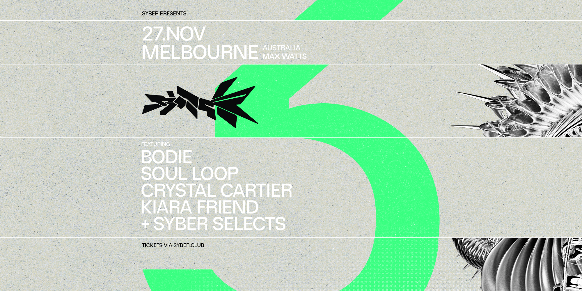 3 YEARS OF SYBER: MELBOURNE