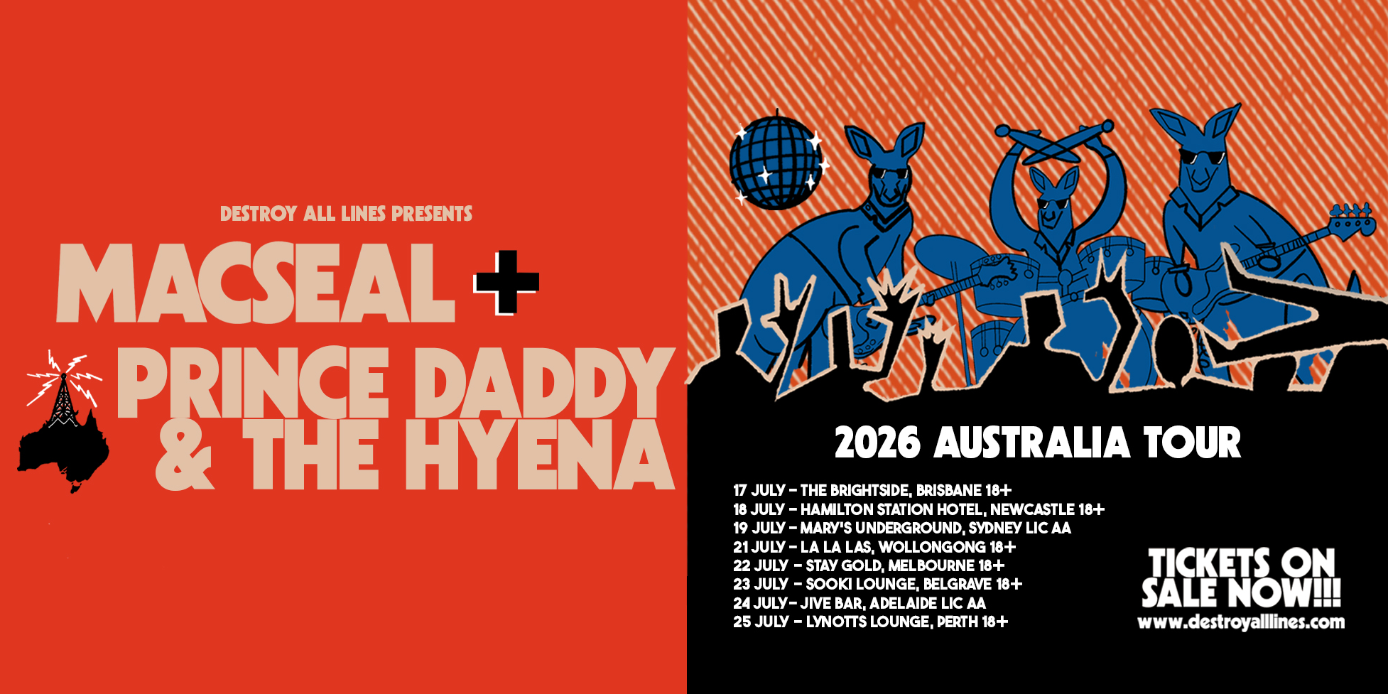 Macseal + Prince Daddy & The Hyena Australian Tour 2026