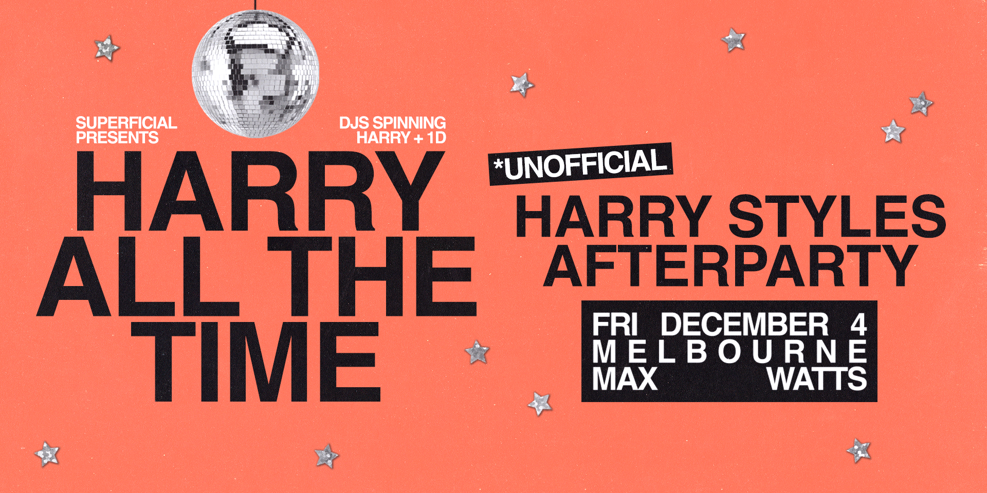 Harry All the Time: Harry Styles Unofficial Afterparty - Melbourne 2ND WEEKEND !!