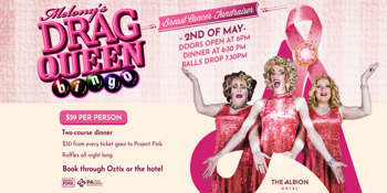 Project Pink, Drag Bingo Breast Cancer Fundraiser