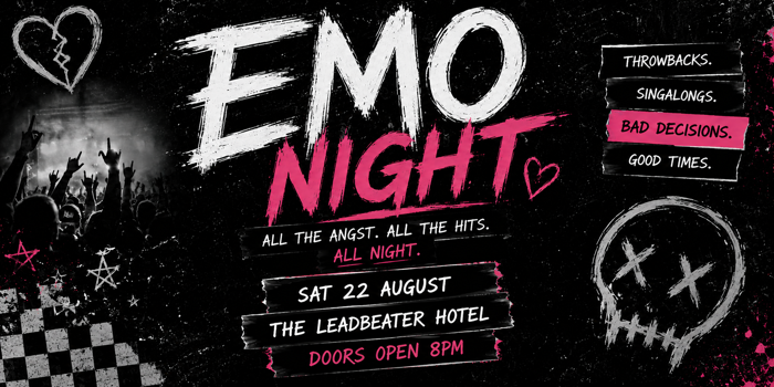 Sunday Inn emo エモ 2000s EMO NIGHT Tickets at The Leadbeater Hotel (Richmond, VIC) on