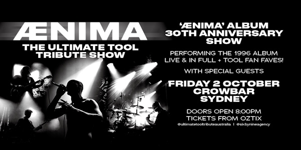 AENIMA - THE ULTIMATE TOOL TRIBUTE SHOW |"Ænima" 30th Anniversary Album Tribute