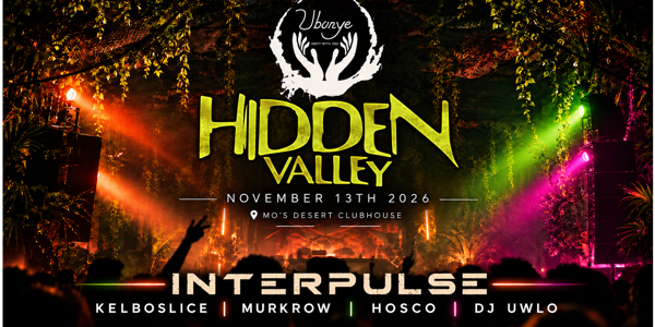 Ubunye presents Hidden Valley live at Mo's Desert Clubhouse - Concert poster