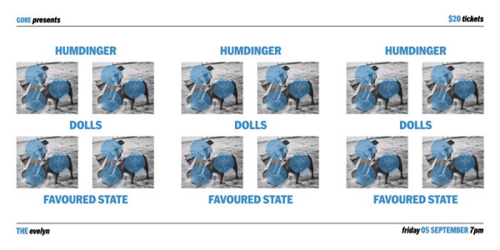 GORE presents Humdinger, Dolls and Favoured State