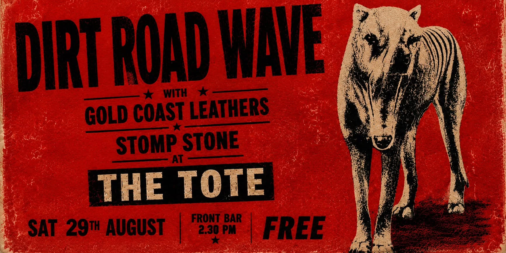 DIRT ROAD WAVE + GOLD COAST LEATHERS + STOMP STONES