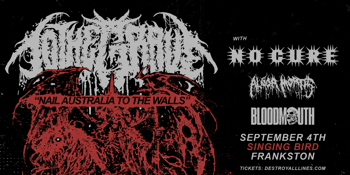 TO THE GRAVE 'NAIL AUSTRALIA TO THE WALLS'  with NO CURE (USA)