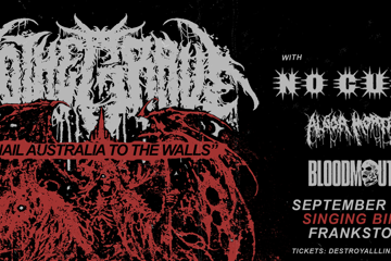TO THE GRAVE 'NAIL AUSTRALIA TO THE WALLS' with NO CURE (USA)