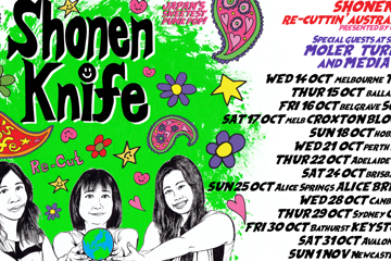 SHONEN KNIFE re-cuttin’ Australia/NZ 2026