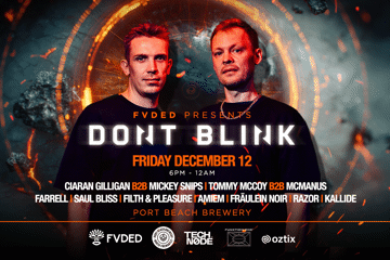 Fvded Presents - DONT BLINK ( 360 degree stage experience )