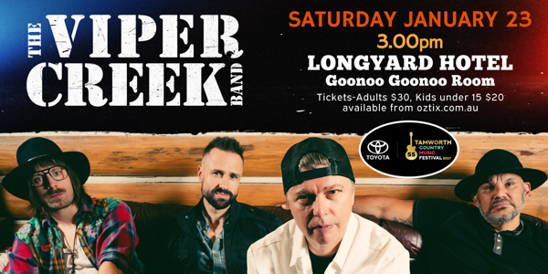 The Viper Creek Band live at Longyard Hotel - Concert poster