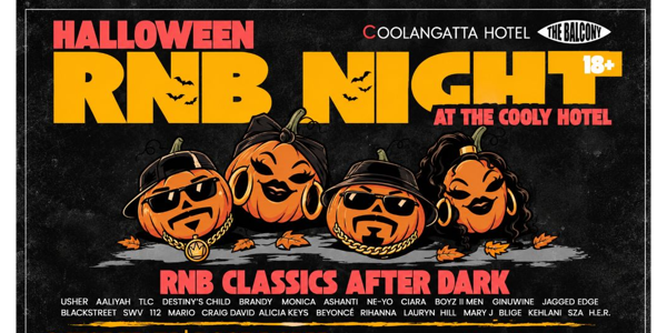 HALLOWEEN RNB NIGHT – FREE ENTRY live at The Balcony at Cooly Hotel - Concert poster