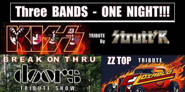 KISS | ZZ TOP |THE DOORS TRIBUTE