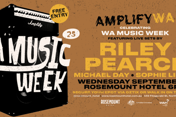 Celebrating WA Music Week: Riley Pearce w/ Michael Day & Sophie Lilah (Amplify WA Series)