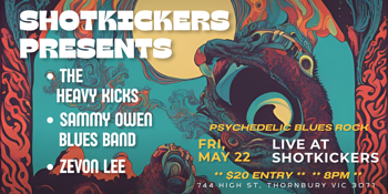 The Heavy Kicks + Sammy Owen Blues Band + Zevon Lee