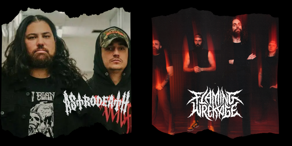 Astrodeath + Flaming Wrekage live at The Hamilton Station Hotel - Concert poster
