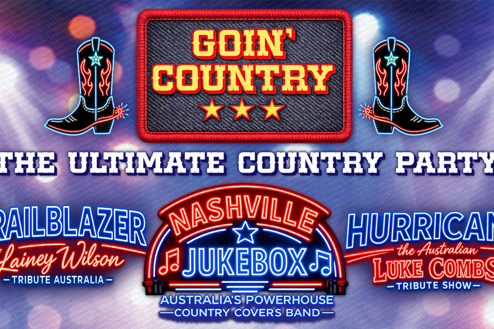 Goin' Country - The Ultimate Country Party Featuring HURRICANE The Australian Luke Combs Tribute Show + Trail Blazer - The Lainey Wilson Tribute + The Nashville Jukebox Party Band