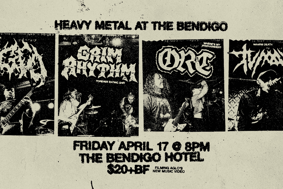 AGLO with mates, Grim Rhythm, ORC and Tumour