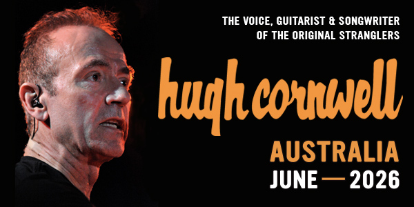 Hugh Cornwell live at Crowbar Brisbane in Fortitude Valley on June 14, 2026 - Concert poster