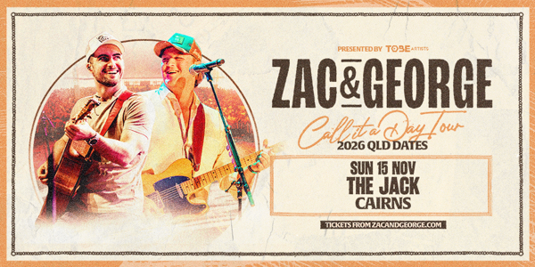 Zac & George Call It A Day Tour live at The Jack Cairns - Concert poster