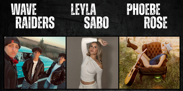 WAVE RAIDERS - LEYLA SABO - PHOEBE ROSE live at Norton Music Factory - Concert poster