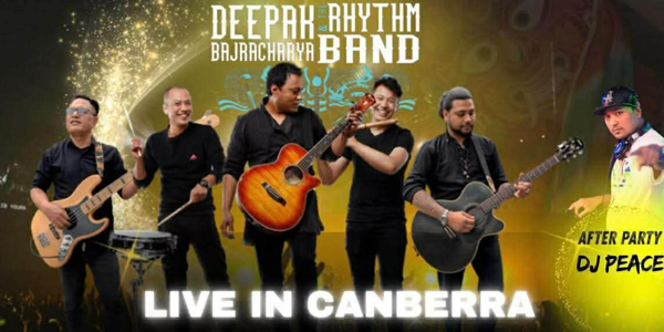 Deepak Bajracharya And The Rhythm live at The Baso - Canberra in Belconnen on March 13, 2026 - Concert poster