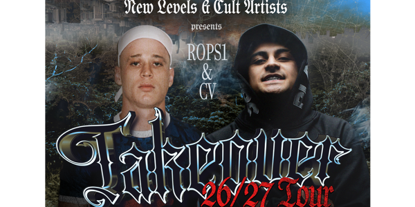 Rops1 & CV - The Takeover Tour live at Mayberry Darwin - Concert poster