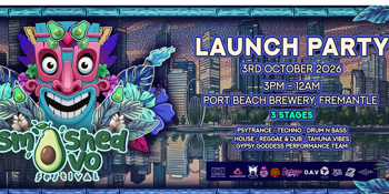 🌿🥑 SMASHED AVO FESTIVAL 2026 — OFFICIAL LAUNCH PARTY 🥑🌿 poster