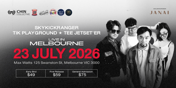 SKYKICKRANGER x TEE JETSET'ER x TIK PLAYGROUND live at Max Watt's Melbourne - Concert poster