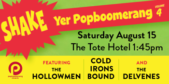 Shake Yer Popboomerang Volume 4 compilation launch