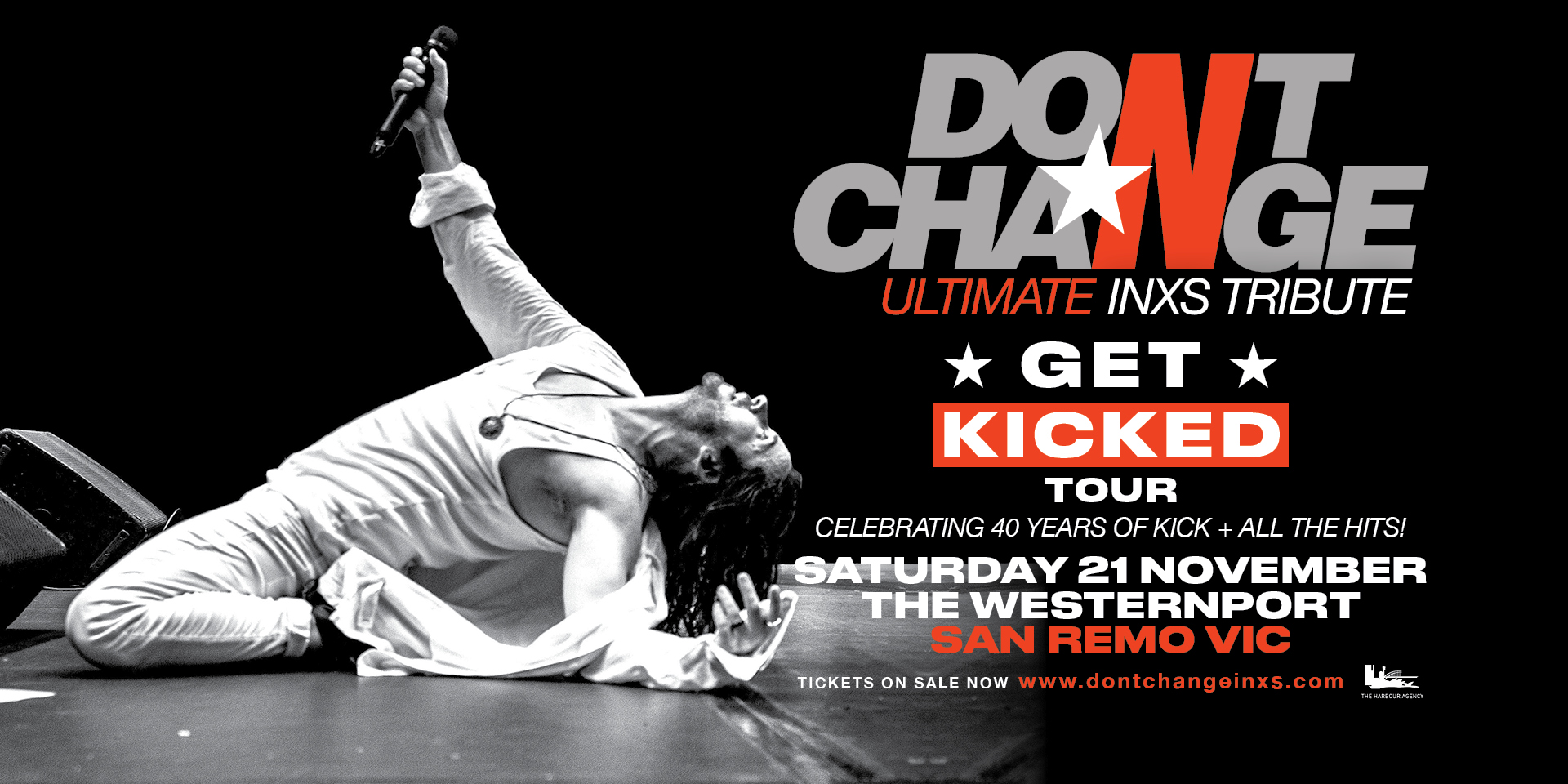 Ultimate INXS Tribute present the national ‘GET KICKED TOUR’ - Celebrating 40 Years of KICK!