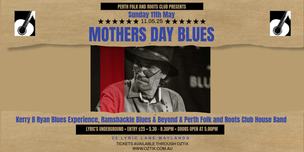 Event image for Kerry B Ryan Blues Experience • Ramshackle Blues & Beyond