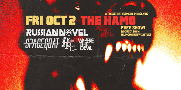 RUSSIAN NOVEL live at The Hamilton Station Hotel - Concert poster