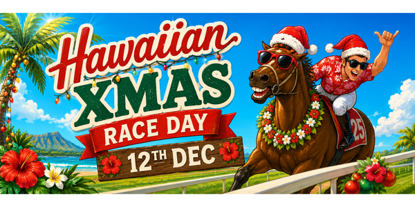 Hawaiian Xmas Race Day live at Mackay Turf Club - Concert poster