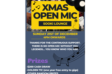 Xmas Edition-Sunday Sessions – Open Mic