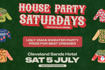 House Party Saturdays // Ugly Xmas Sweater Party